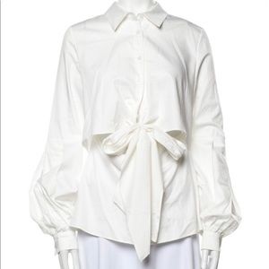 Alexis Long Sleeve Button Up - White